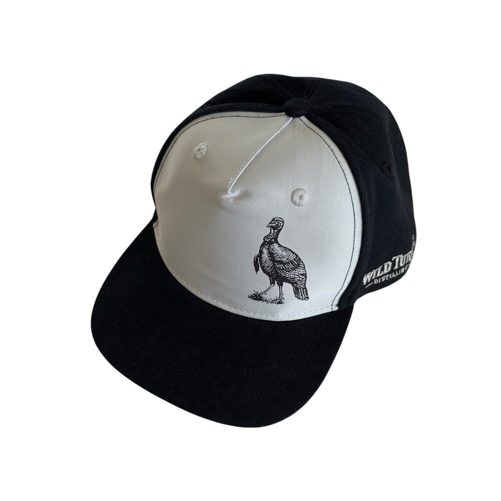 Wild Turkey Distilling Co Black and Gray Hat Baseball Cap Hat Unisex One Size